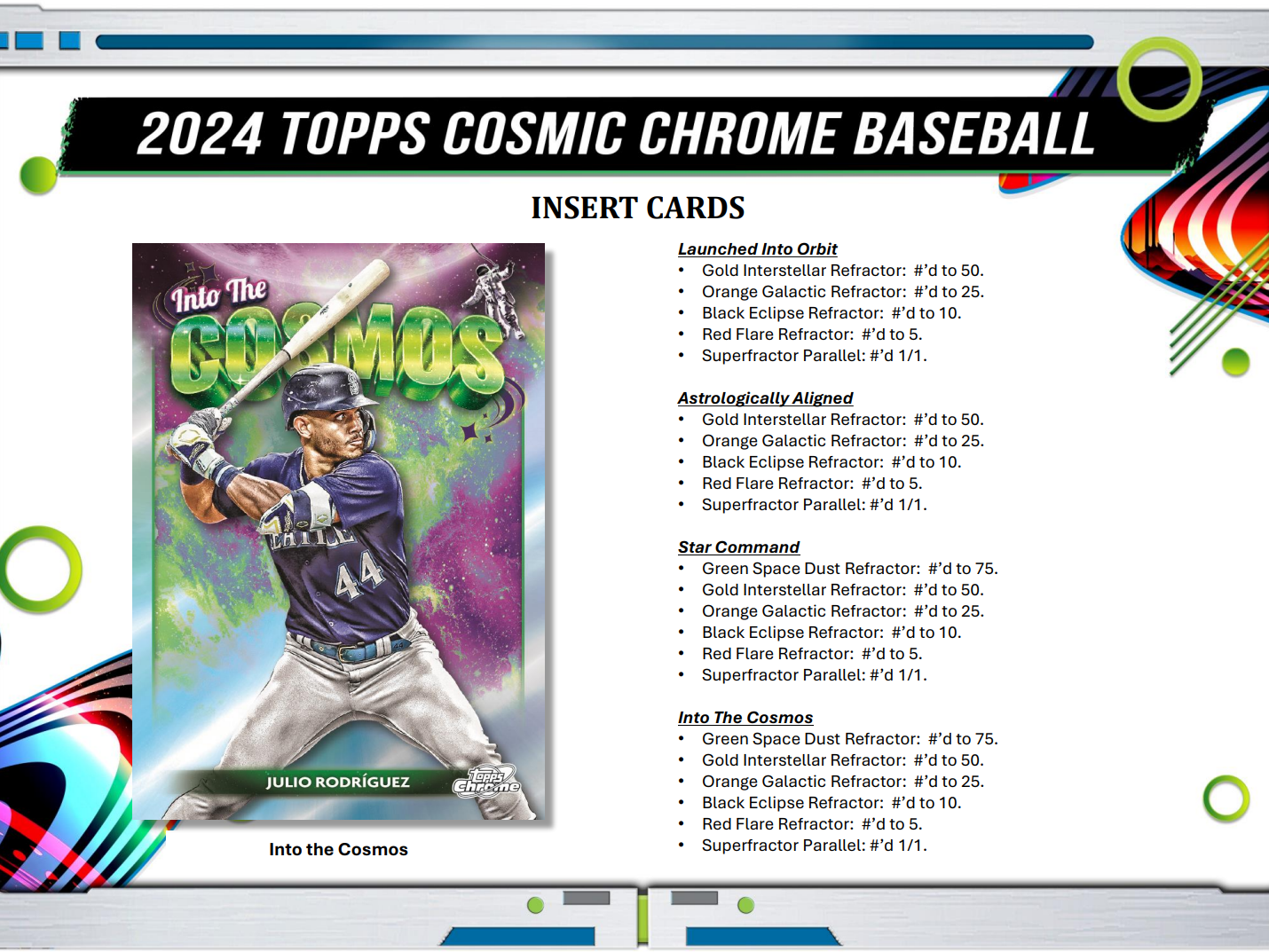 2024 Topps Cosmic Chrome Baseball Hobby Box