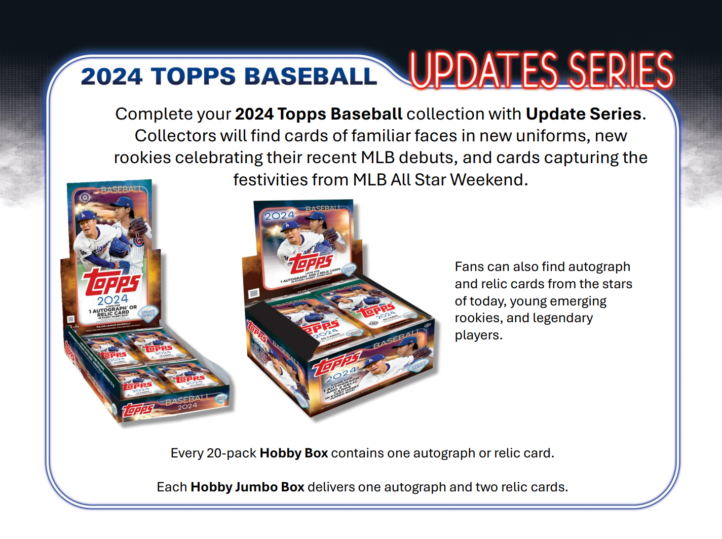 2024 Topps Update Baseball Jumbo Box