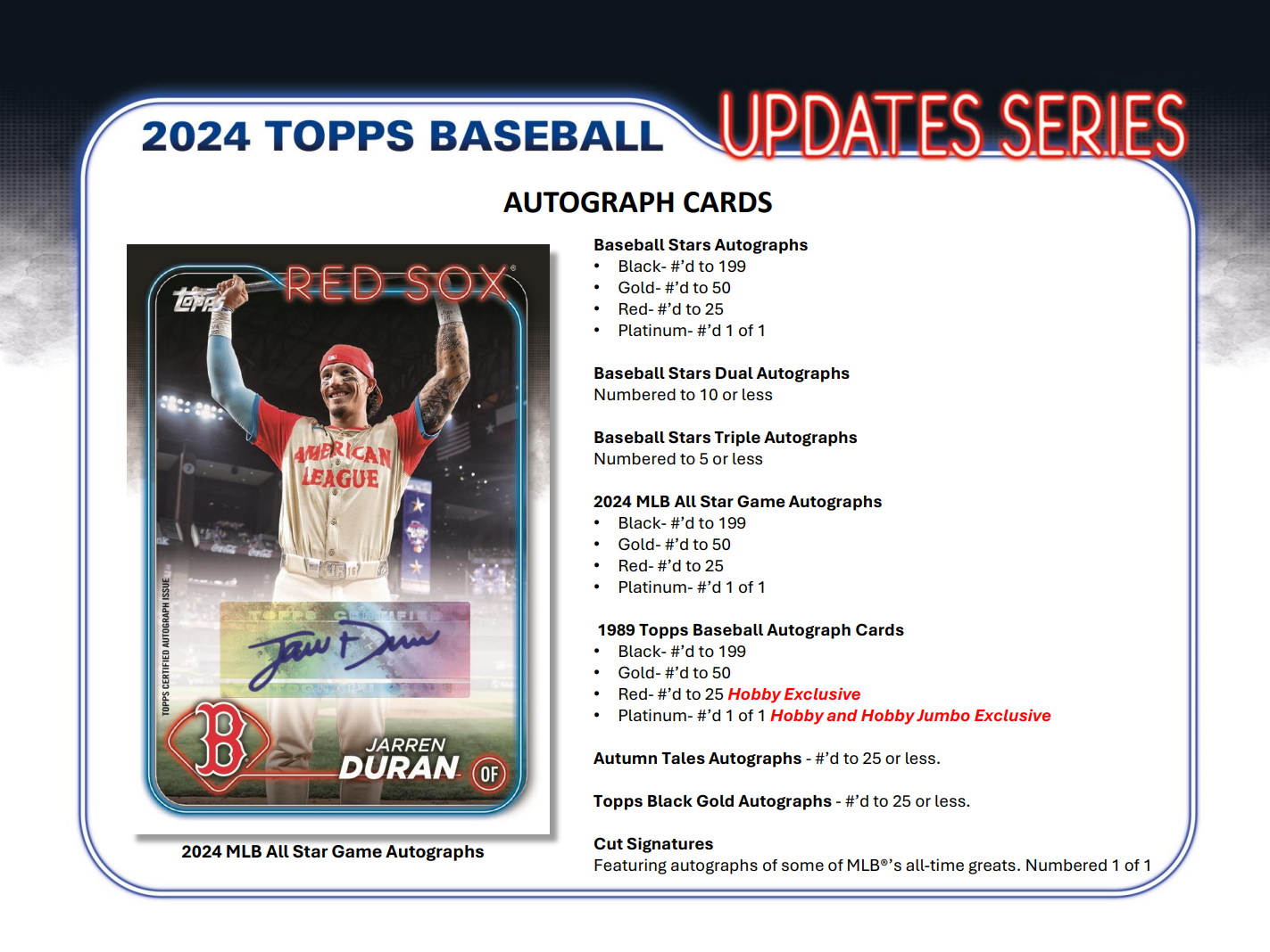 2024 Topps Update Baseball Hobby Box