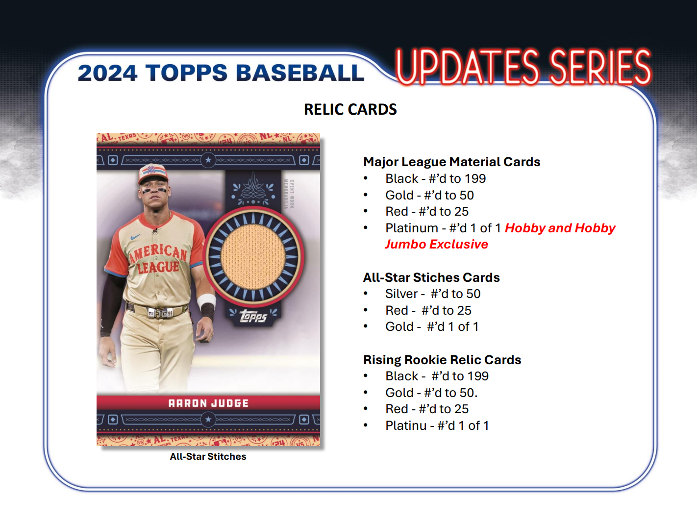 2024 Topps Update Baseball Jumbo Box