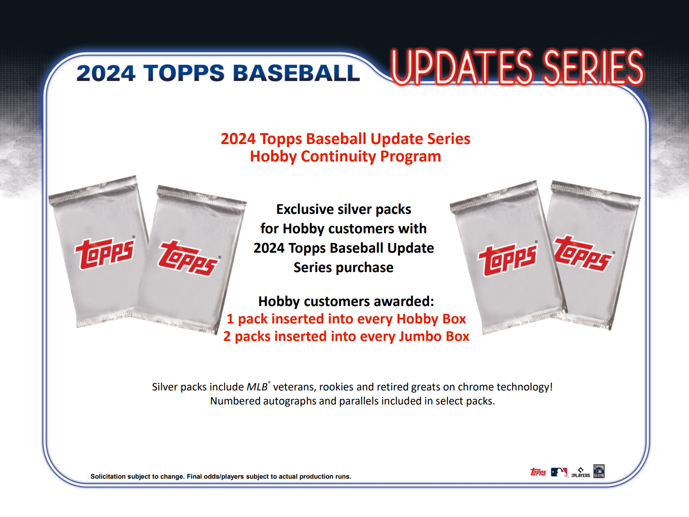 2024 Topps Update Baseball Jumbo Box