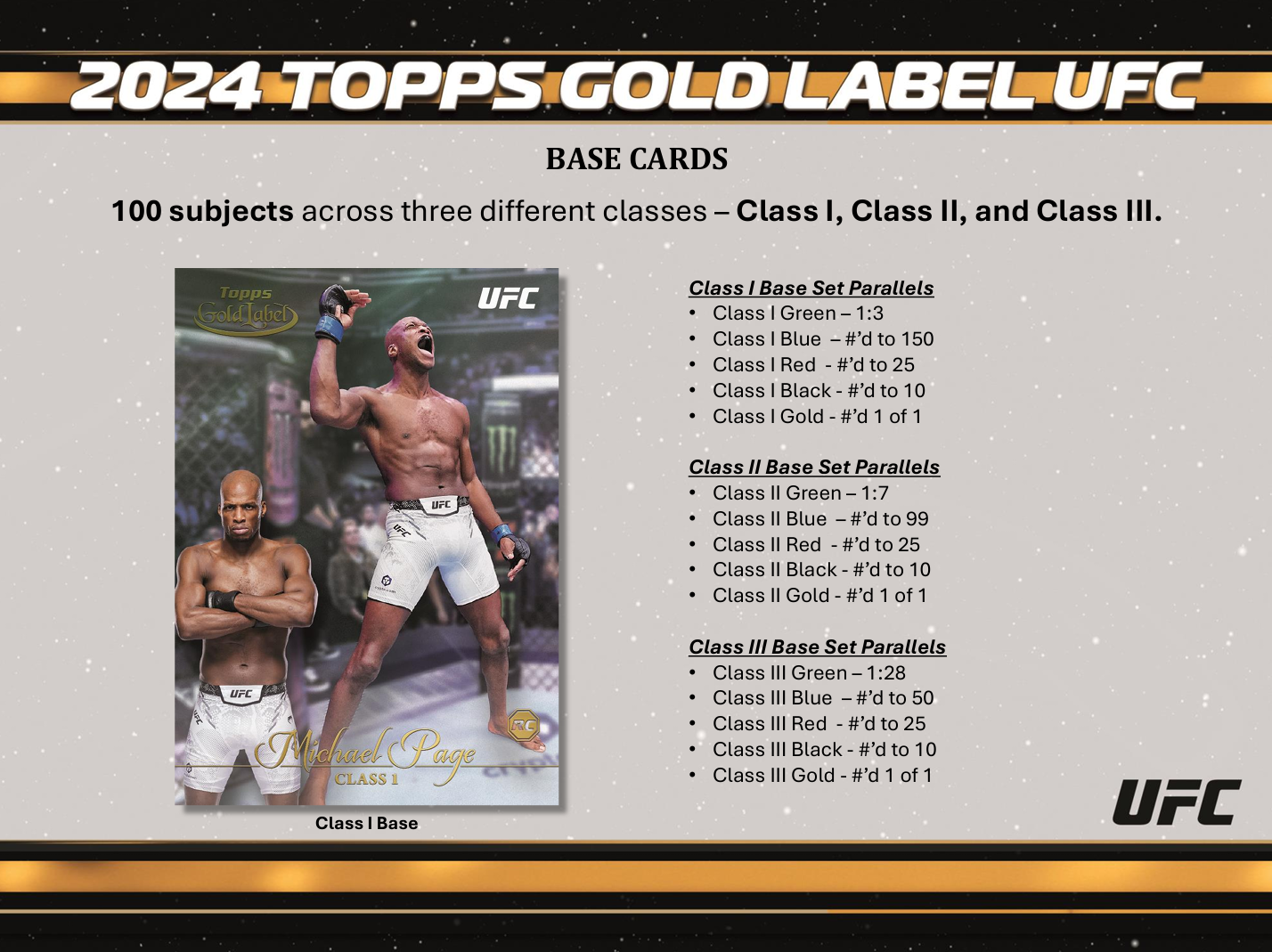 2024 Topps Gold Label UFC Hobby Box