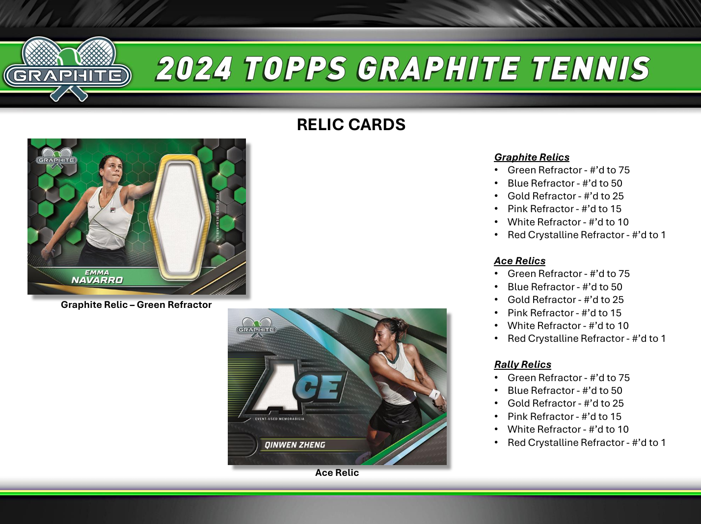 2024 Topps Graphite Tennis Hobby Box