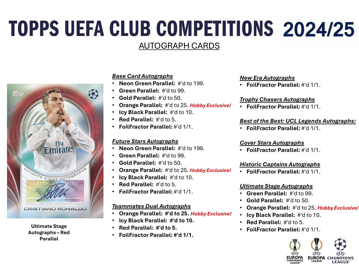 2024-25 Topps UEFA Club Competitions Soccer Hobby Box