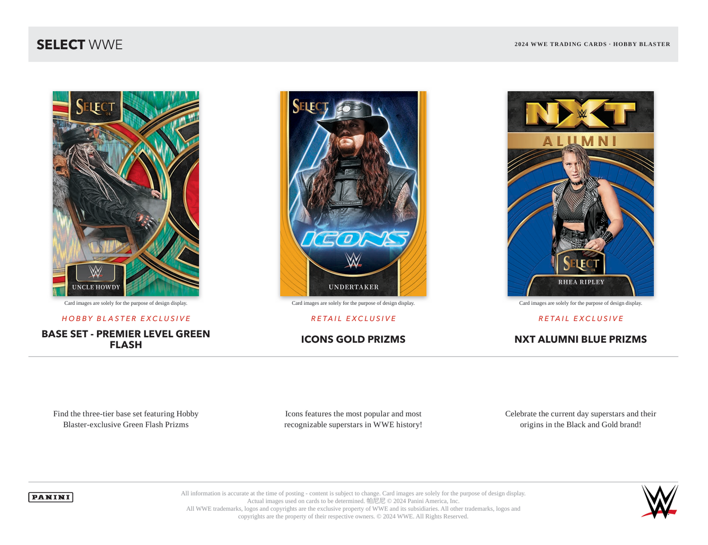 2024 Panini Select WWE Hobby Blaster Box