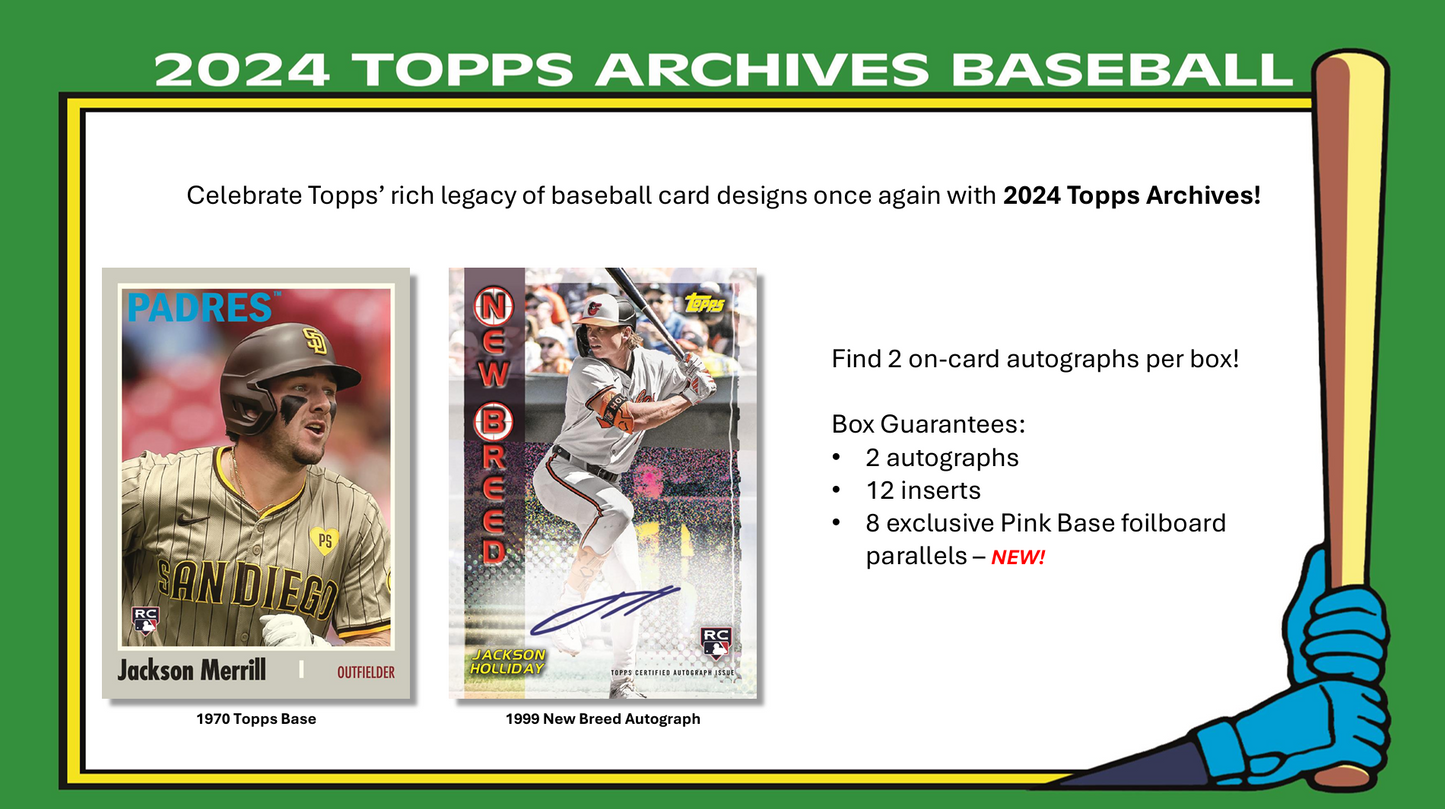 2024 Topps Archives Baseball Hobby Box