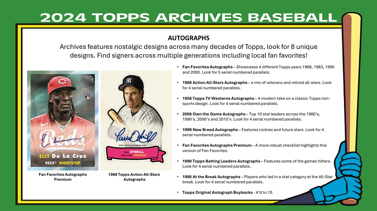 2024 Topps Archives Baseball Hobby Box