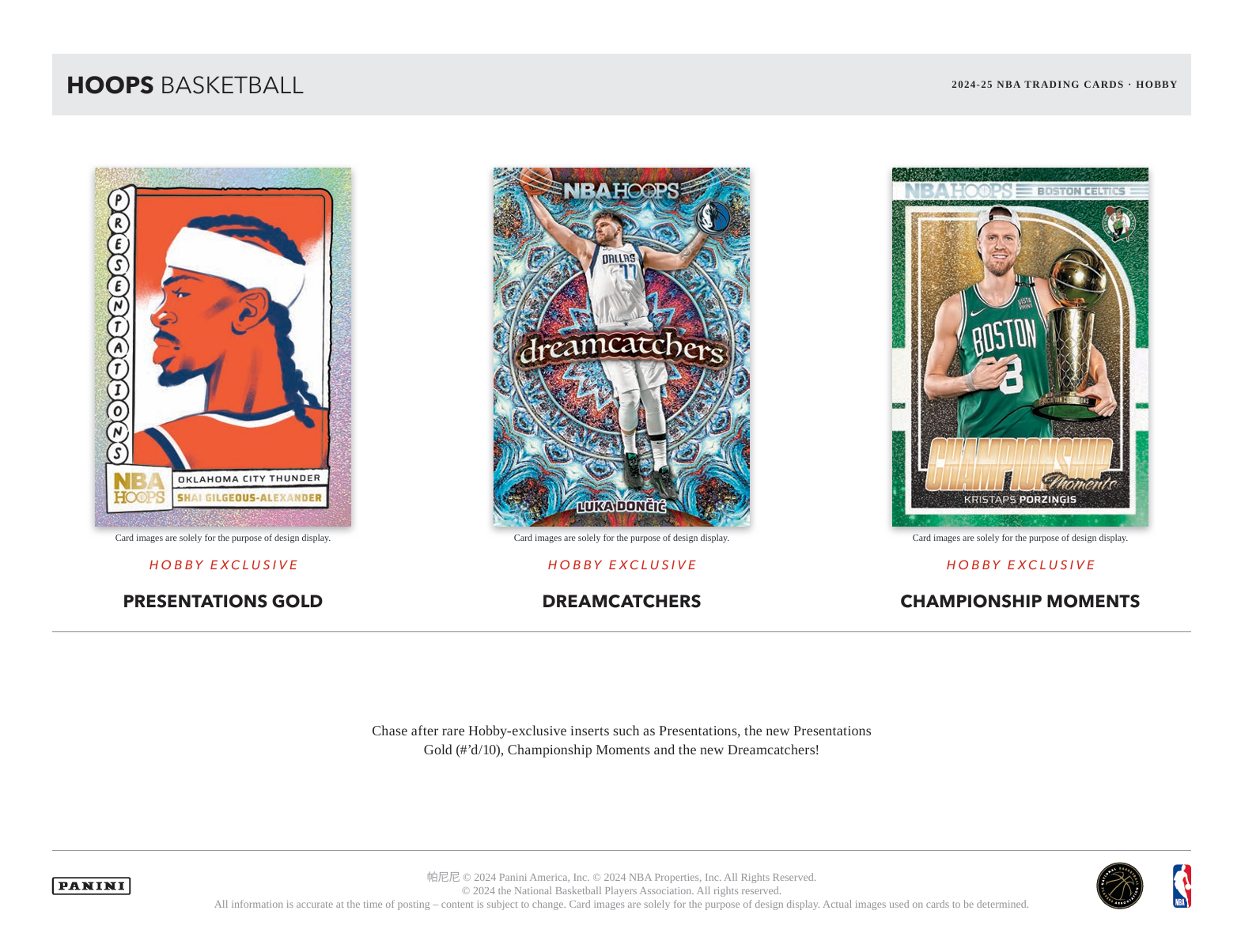 2024-25 Panini Hoops Basketball Hobby