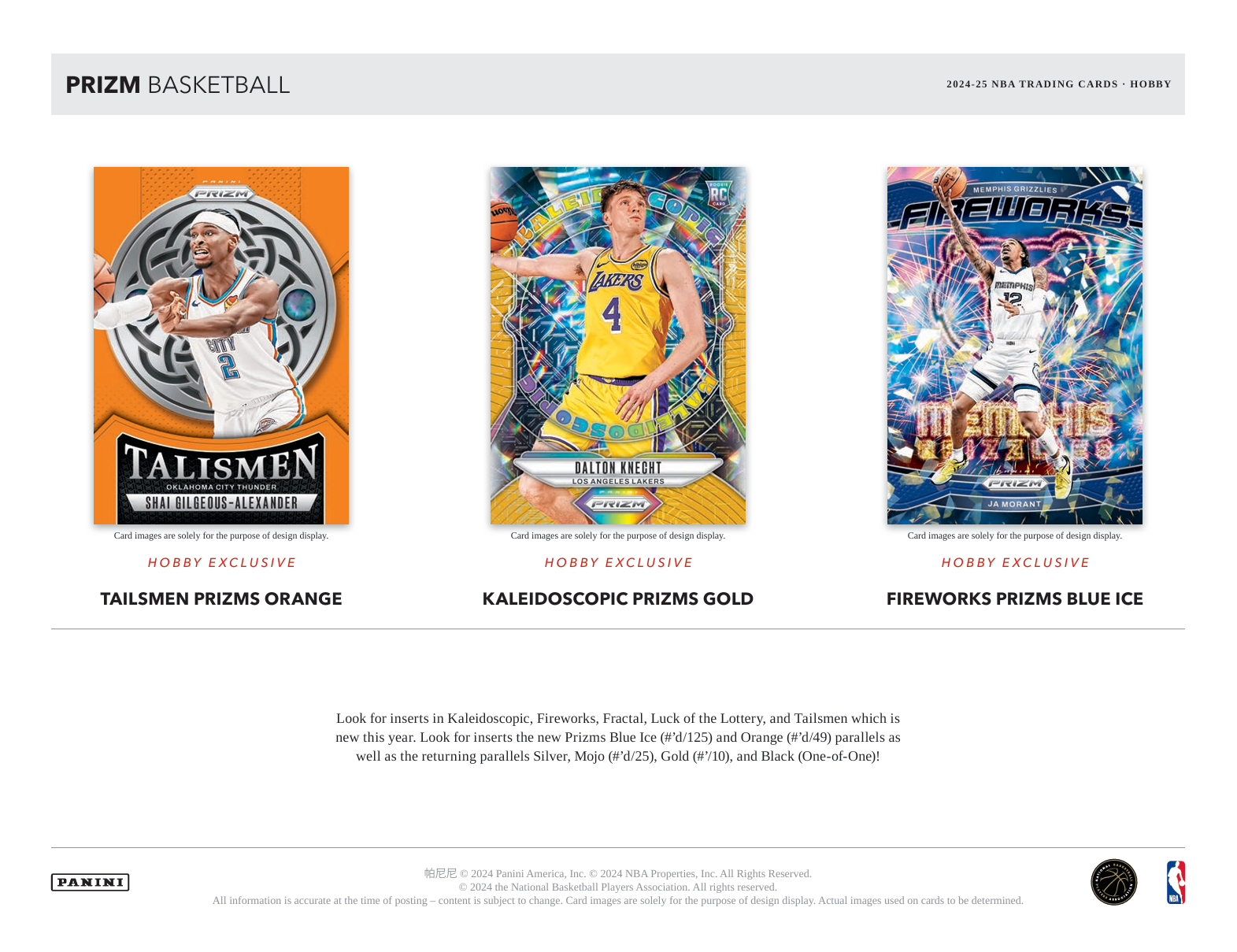 Panini Prizm Basketball