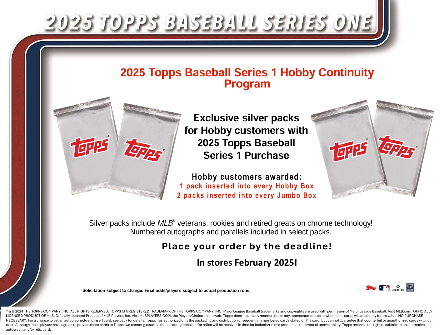 2025 Topps Series 1 Baseball Hobby Box