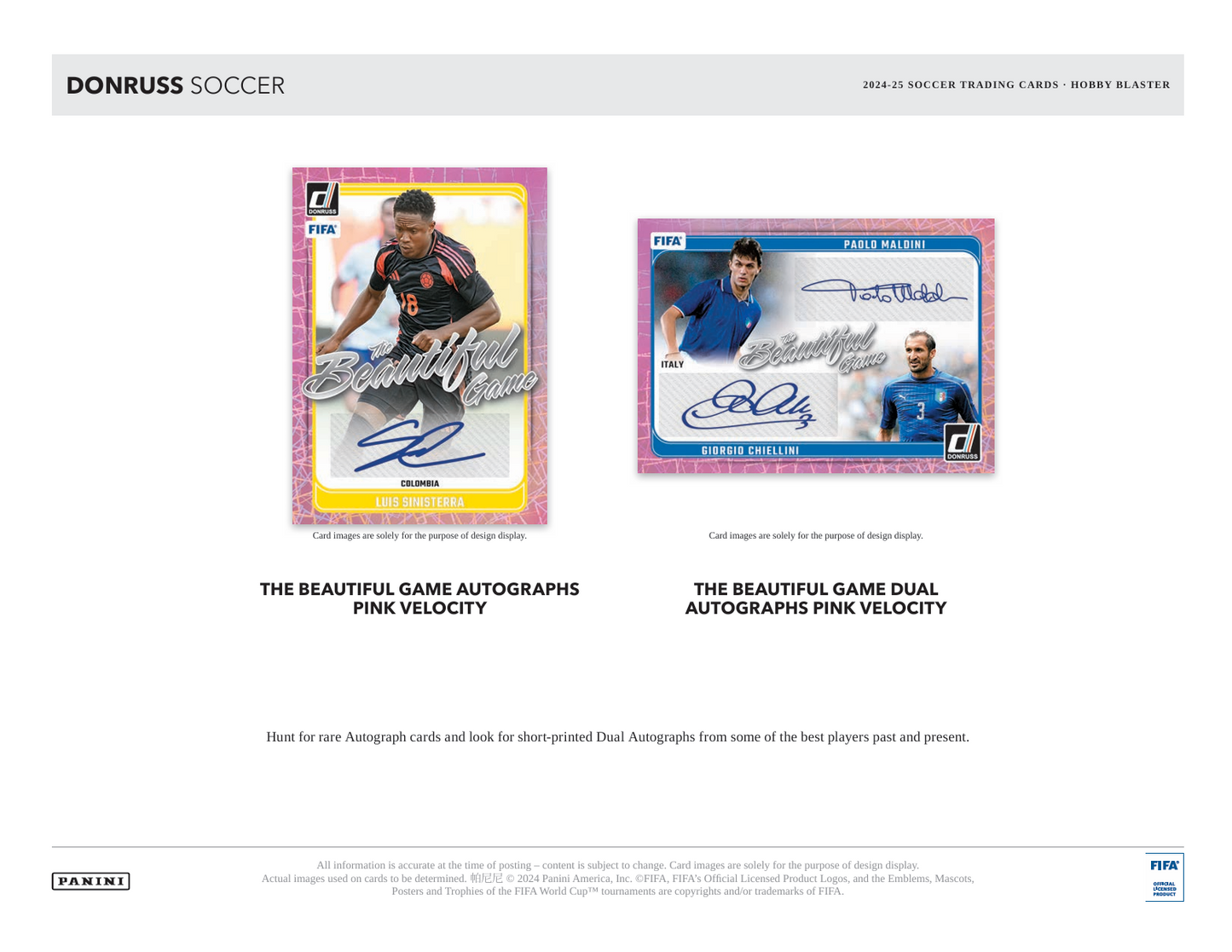 2024-25 Panini Donruss Soccer Hobby Blaster Box