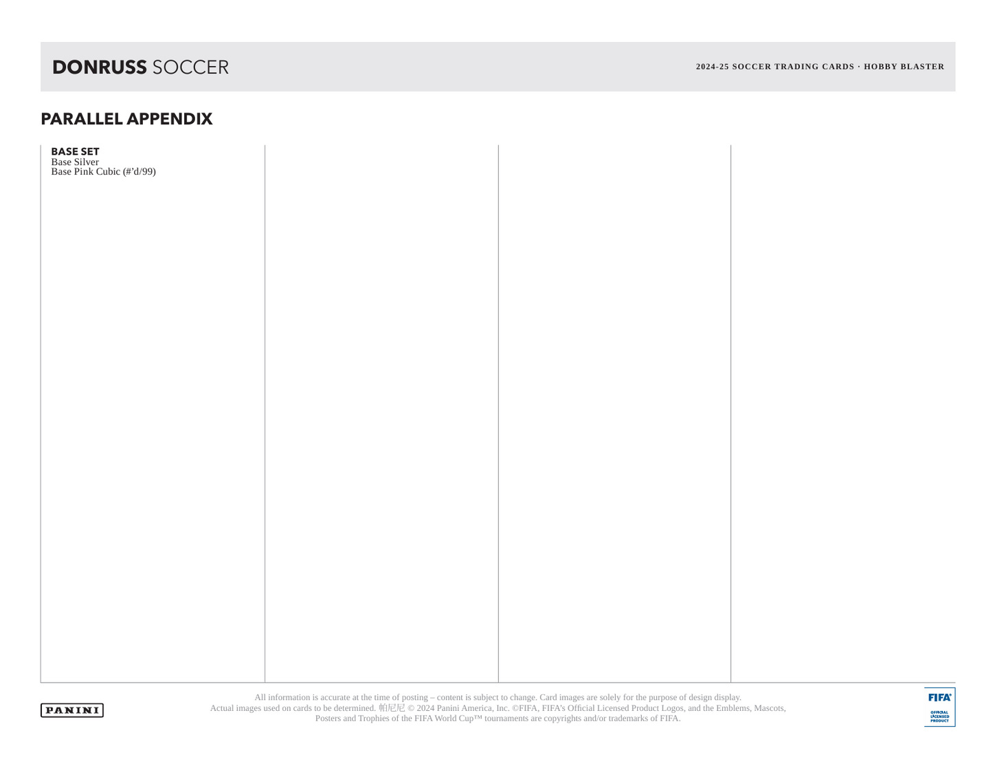 2024-25 Panini Donruss Soccer Hobby Blaster Box
