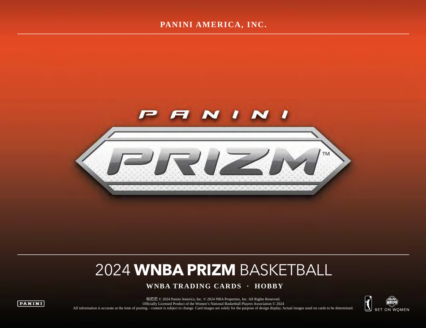 2024 Panini Prizm WNBA Basketball Hobby Box