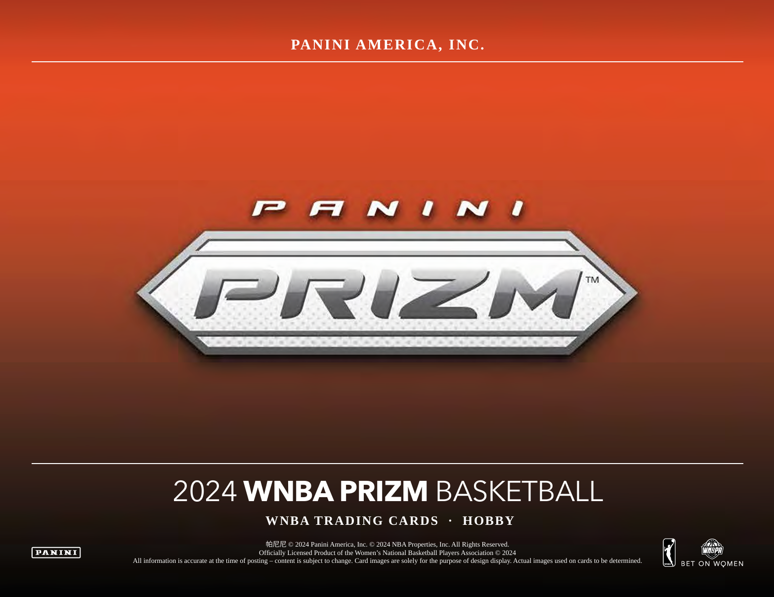 2024 Panini Prizm WNBA Basketball Hobby Box