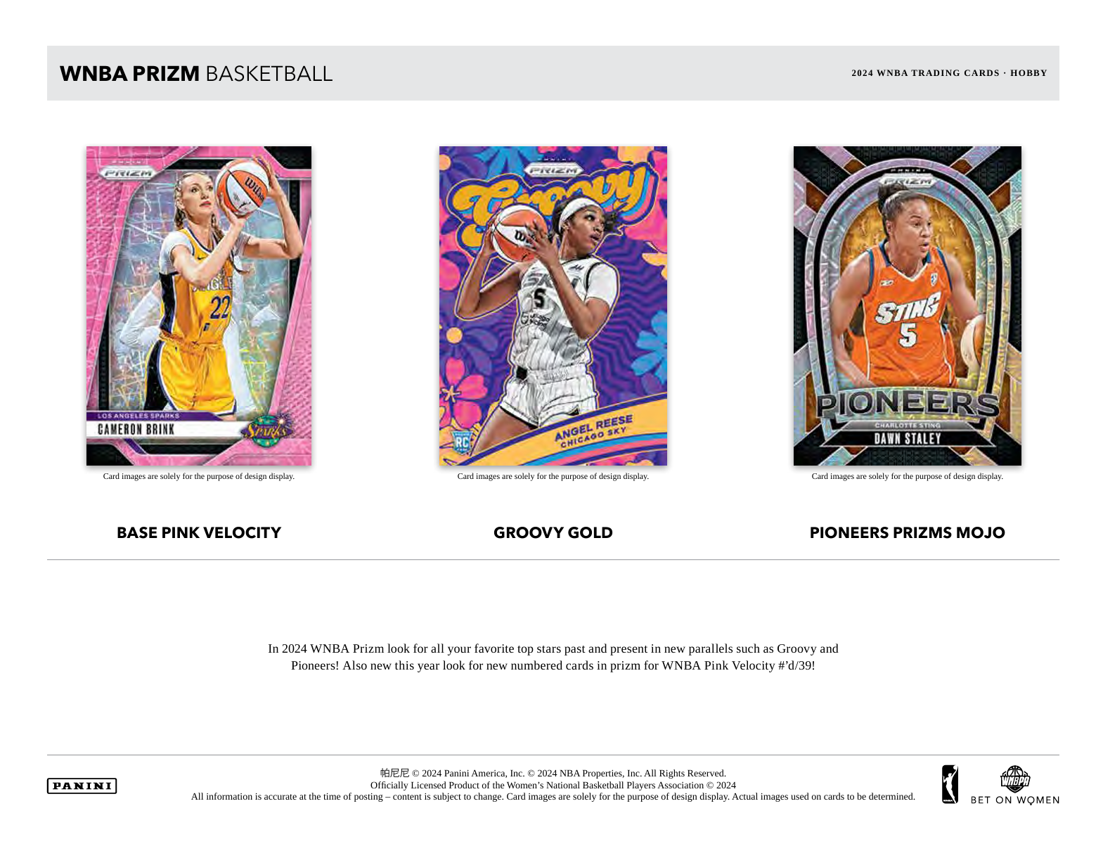 2024 Panini Prizm WNBA Basketball Hobby Box