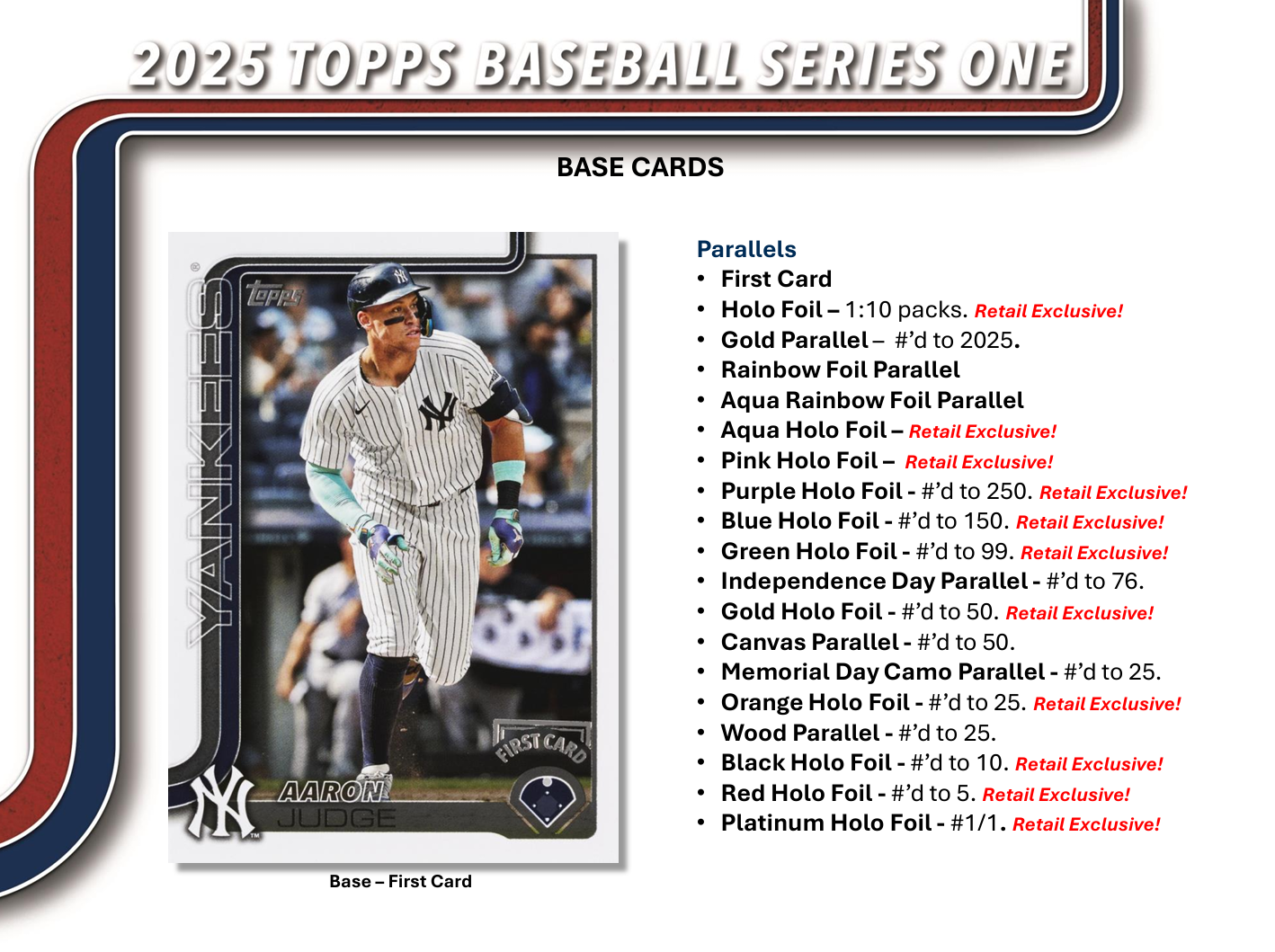 2025 Topps Series 1 Baseball Value Box