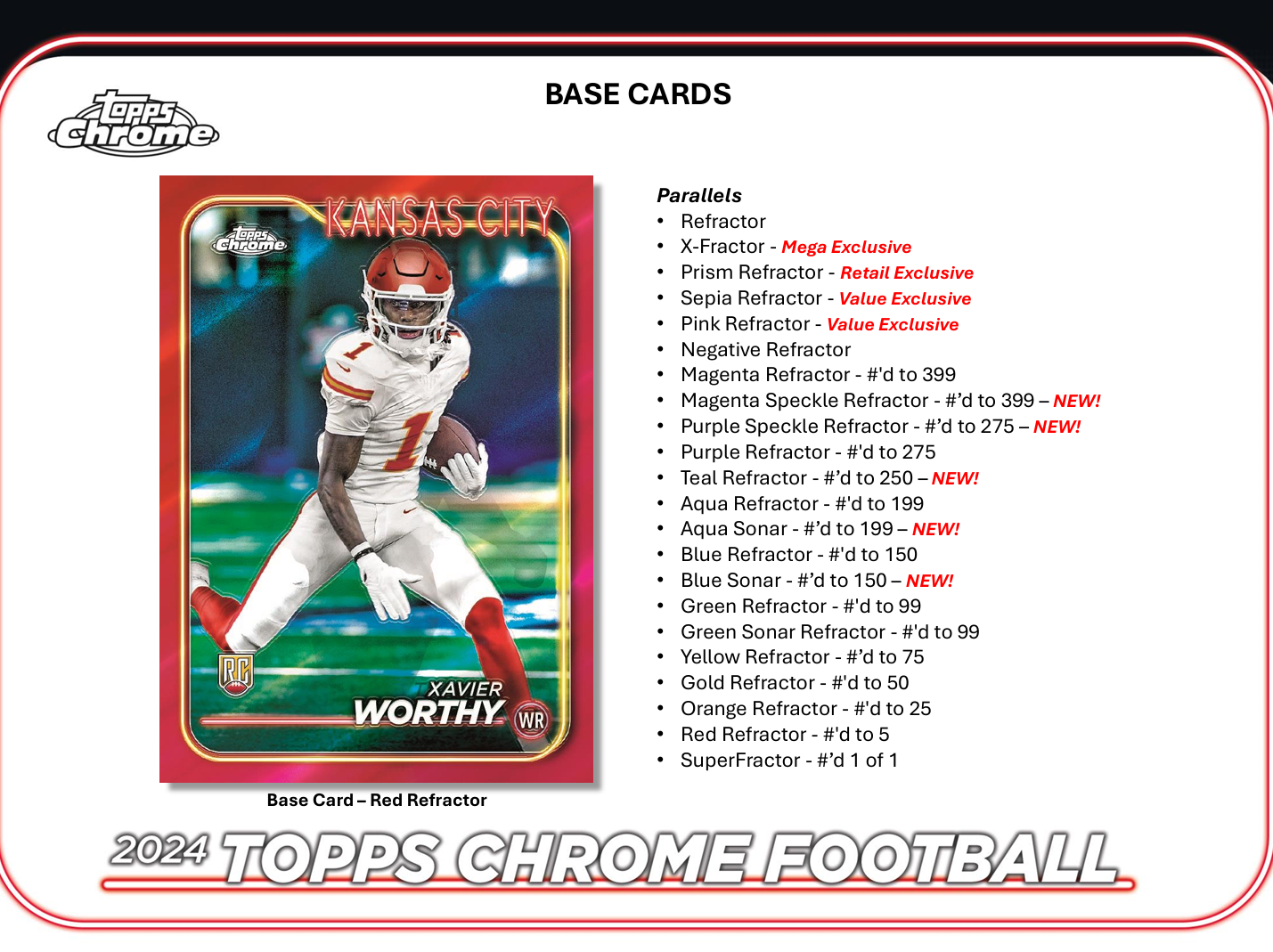 2024 Topps Chrome Football Mega Box