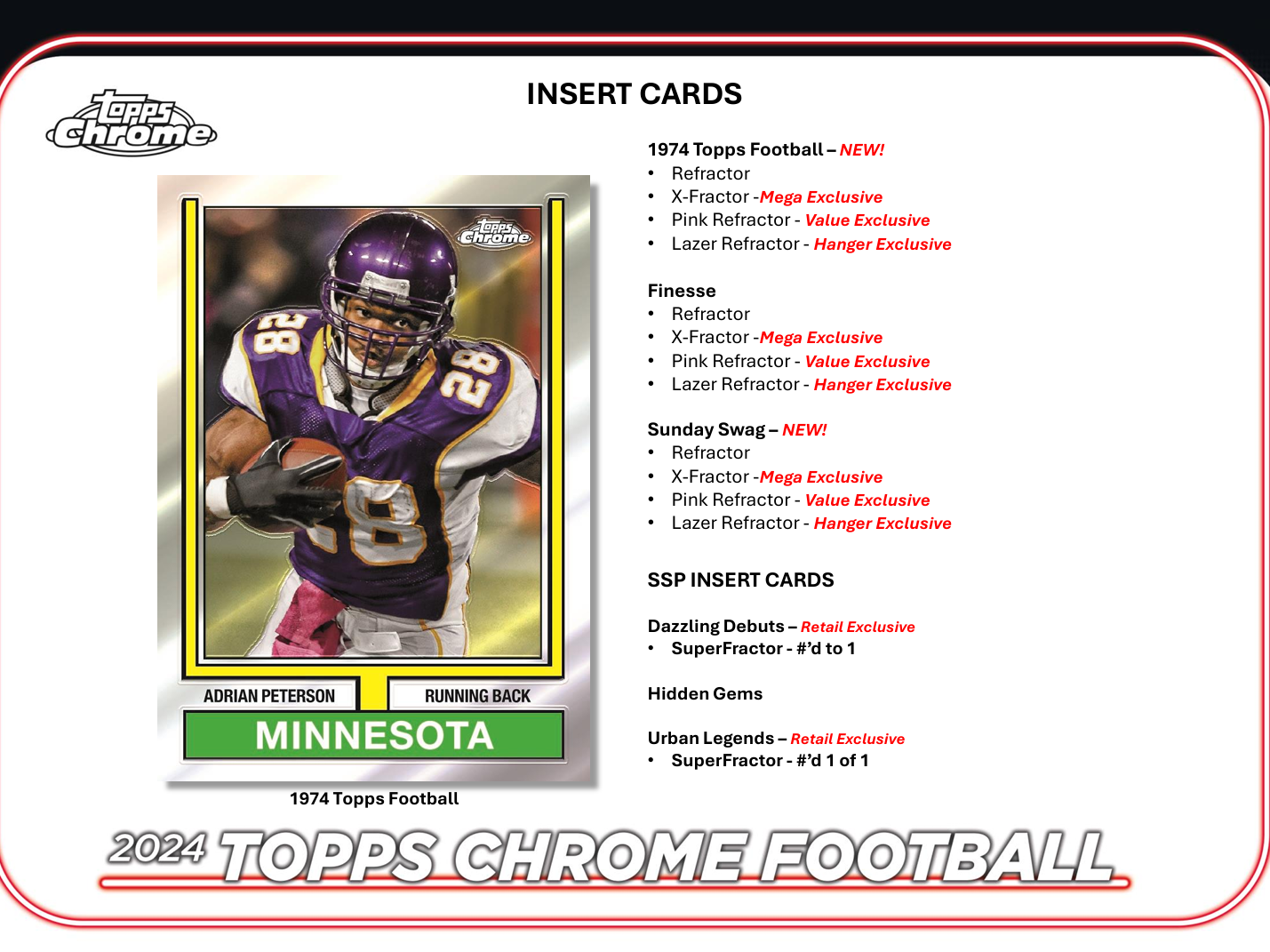 2024 Topps Chrome Football Mega Box