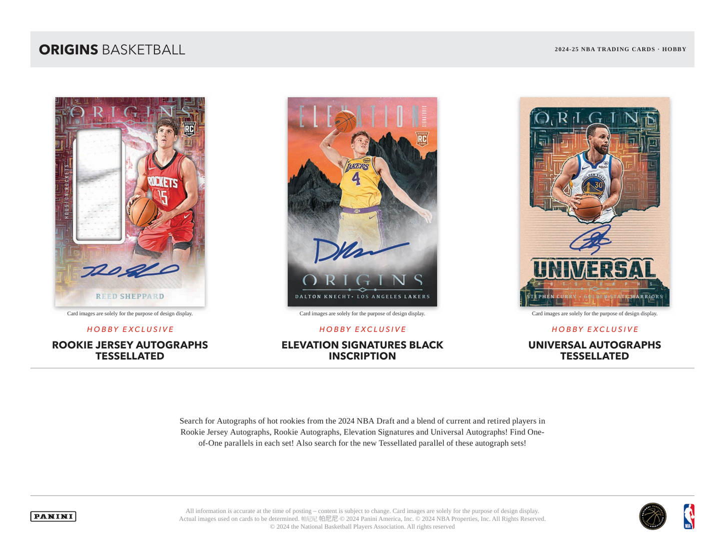 2024-25 Panini Origins Basketball Hobby Box