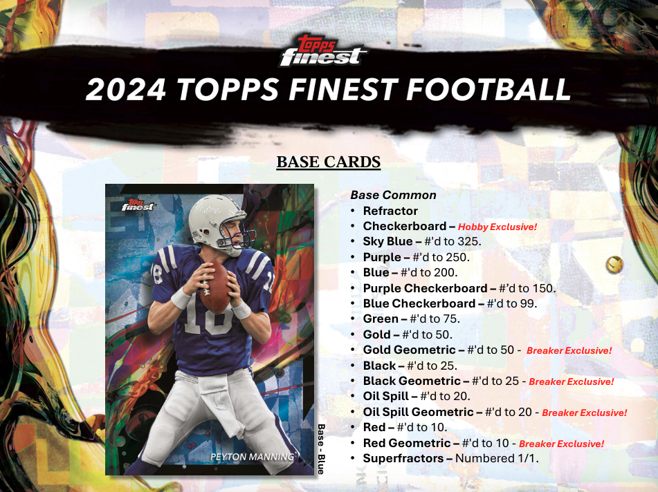 2024 Topps Finest Football Hobby Box