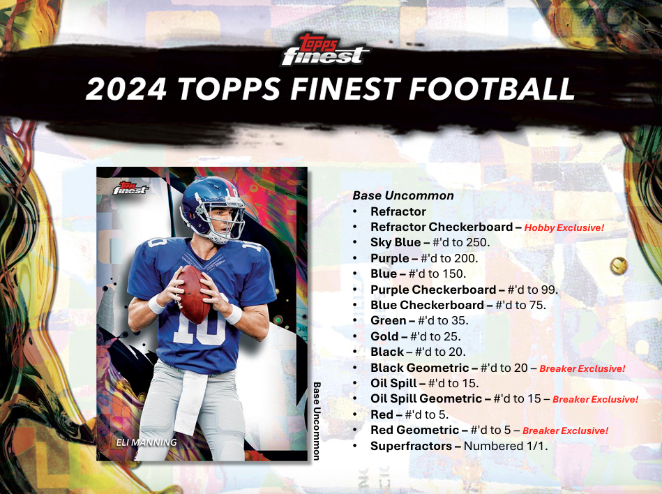 2024 Topps Finest Football Hobby Box