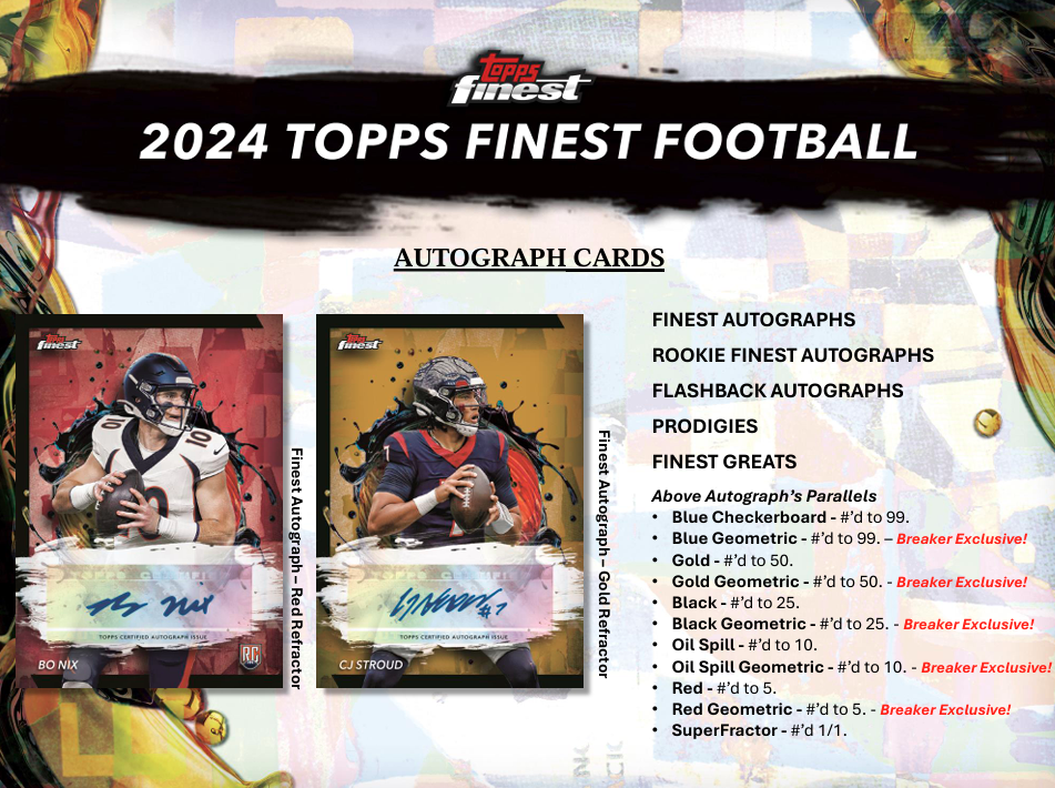 2024 Topps Finest Football Hobby Box