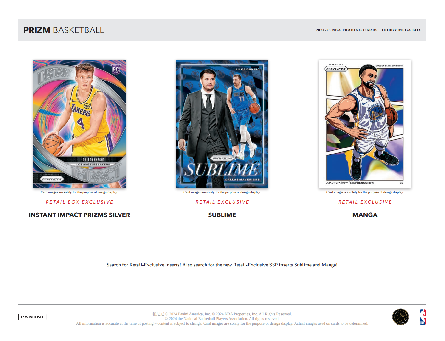 2024-25 Panini Prizm Basketball Hobby Mega Box