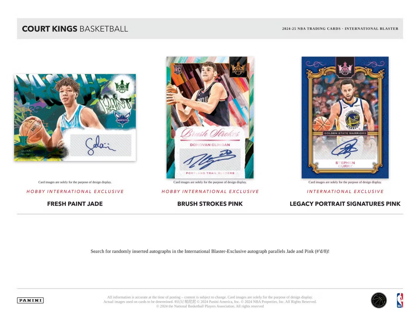2024-25 Panini Court Kings Basketball International Blaster Box