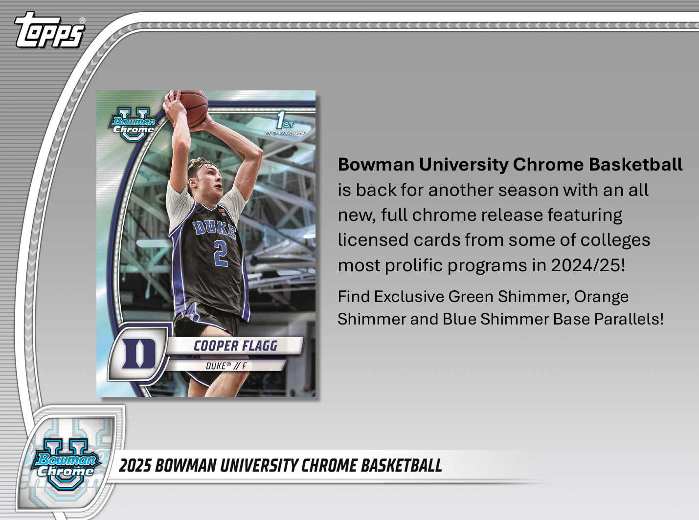 2024-25 Bowman University Chrome Basketball Mega Box