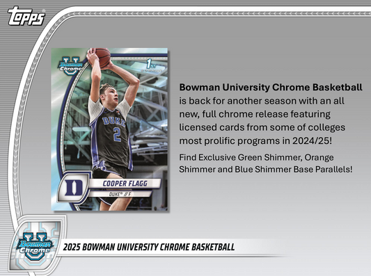 2024-25 Bowman University Chrome Basketball Mega Box