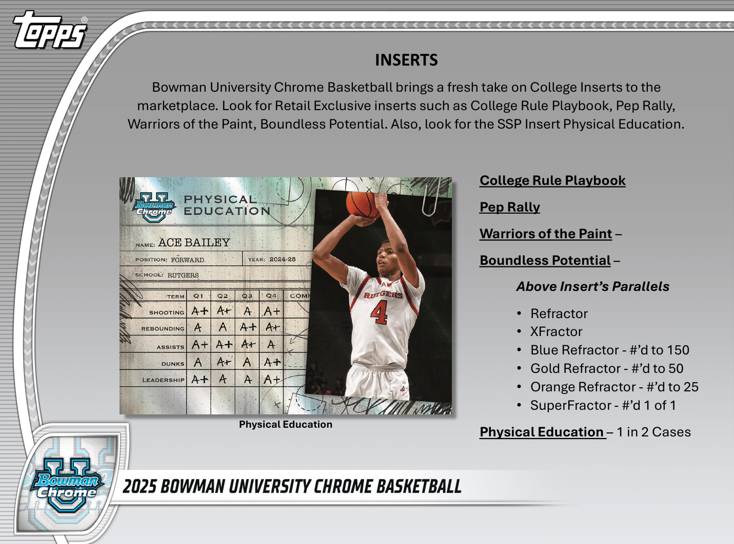 2024-25 Bowman University Chrome Basketball Mega Box