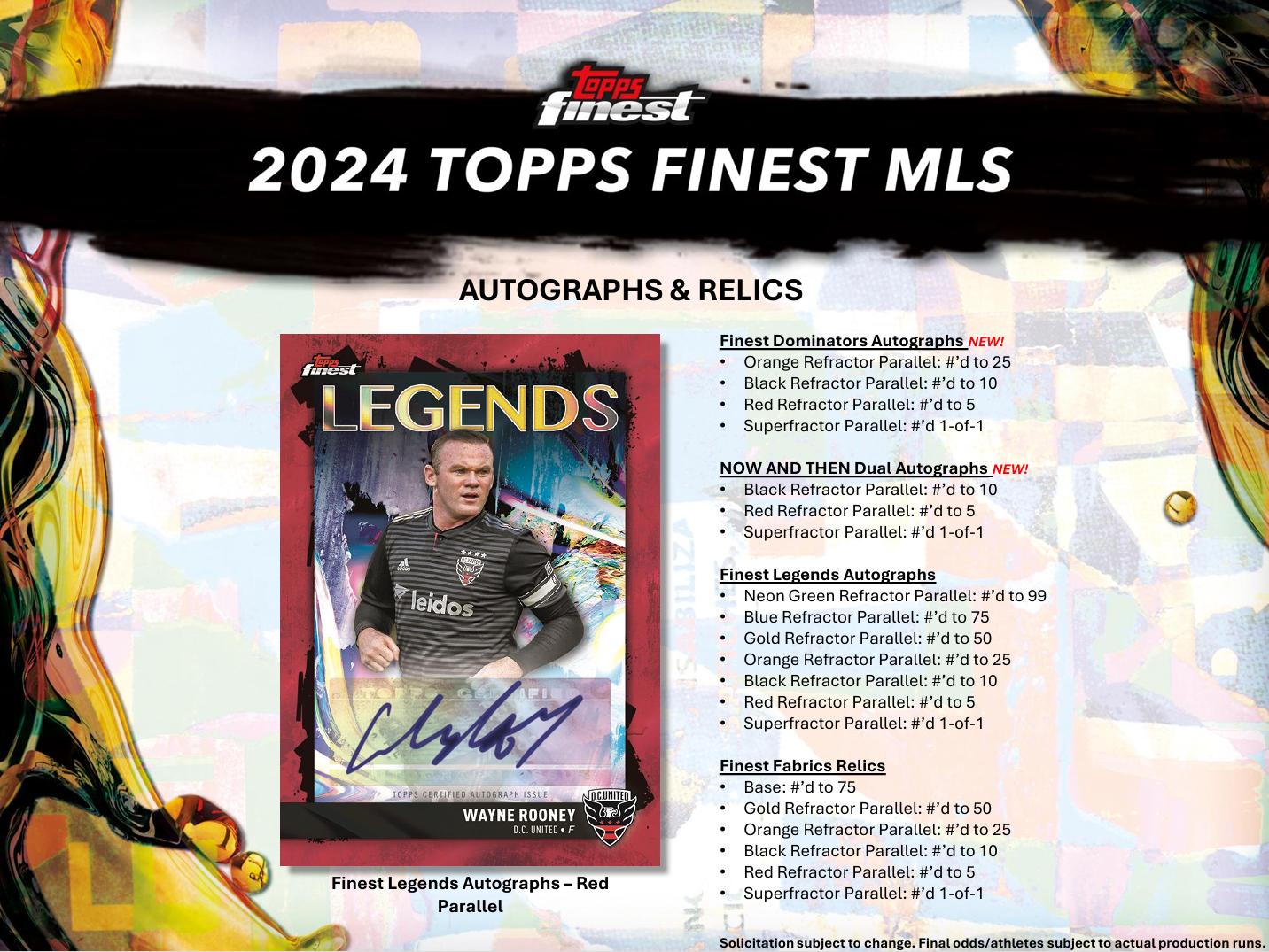 2024 Topps Finest MLS Soccer Hobby Box