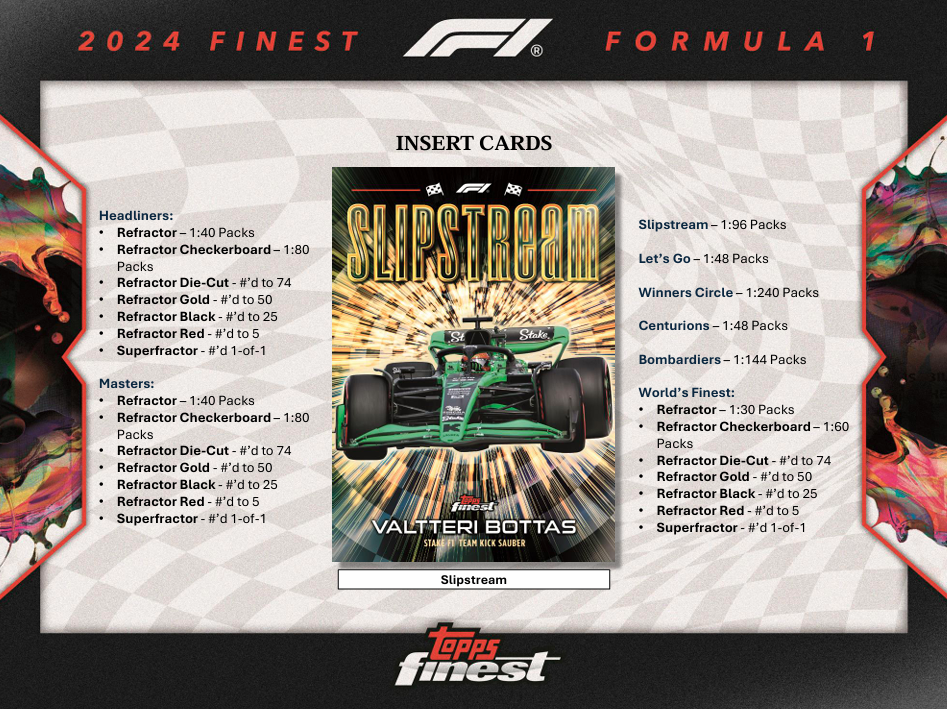 2024 Topps Finest Formula 1 Hobby Box