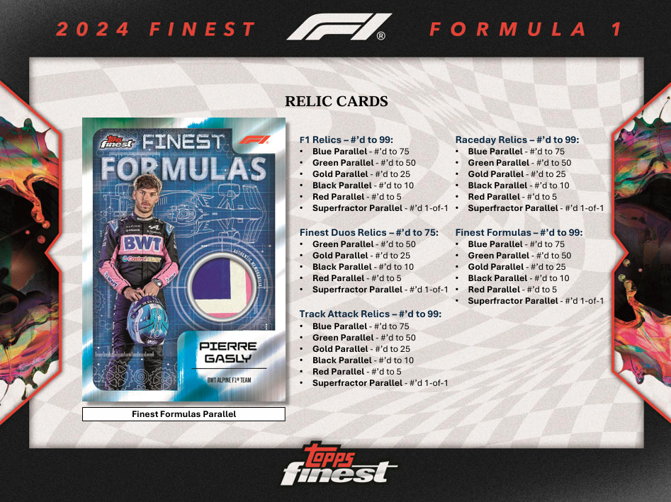 2024 Topps Finest Formula 1 Hobby Box