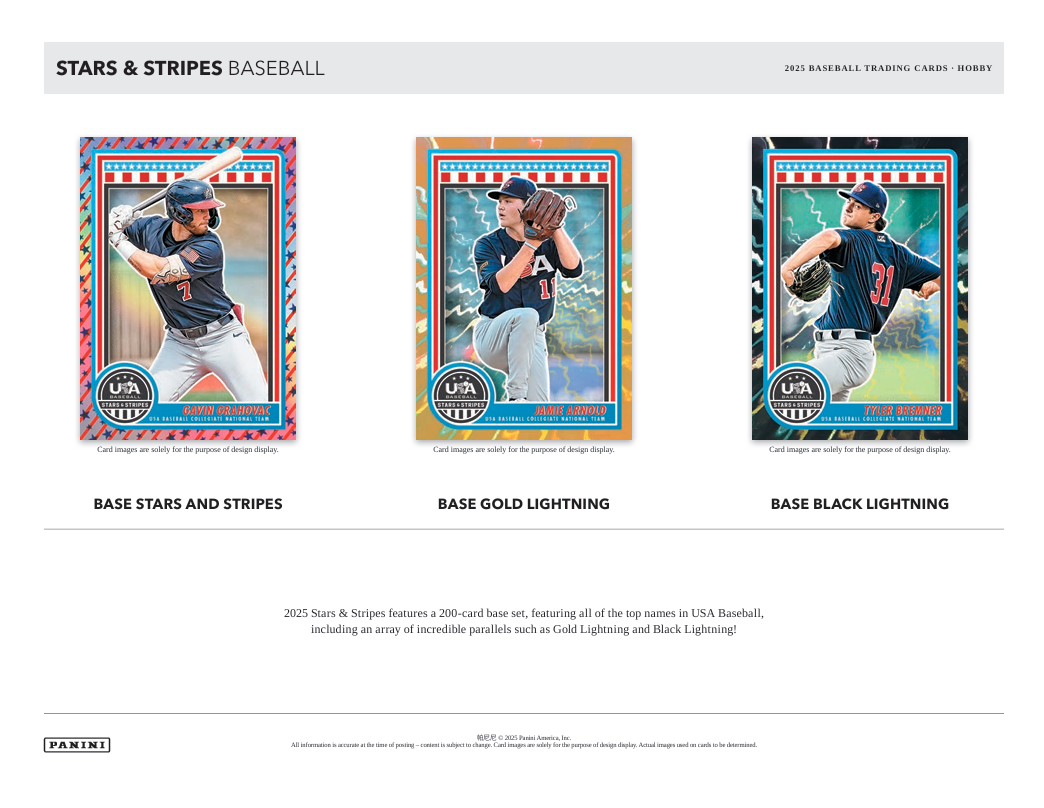 2025 Panini USA Stars & Stripes Baseball Hobby Box