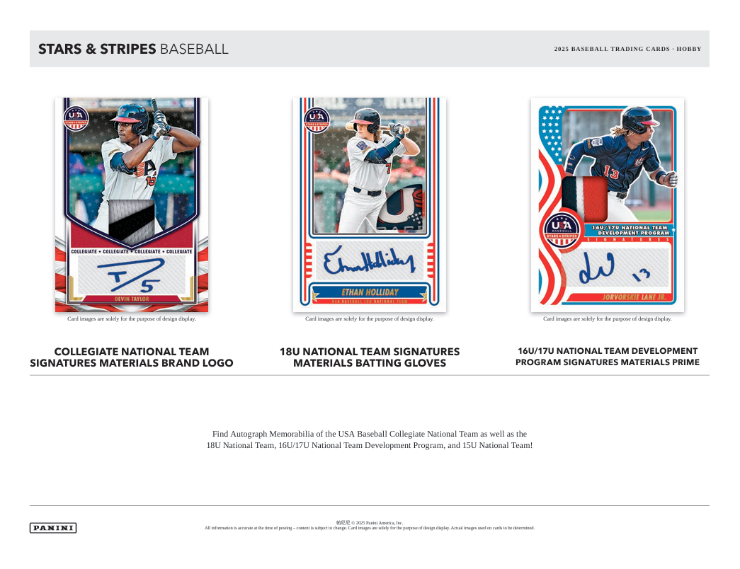 2025 Panini USA Stars & Stripes Baseball Hobby Box