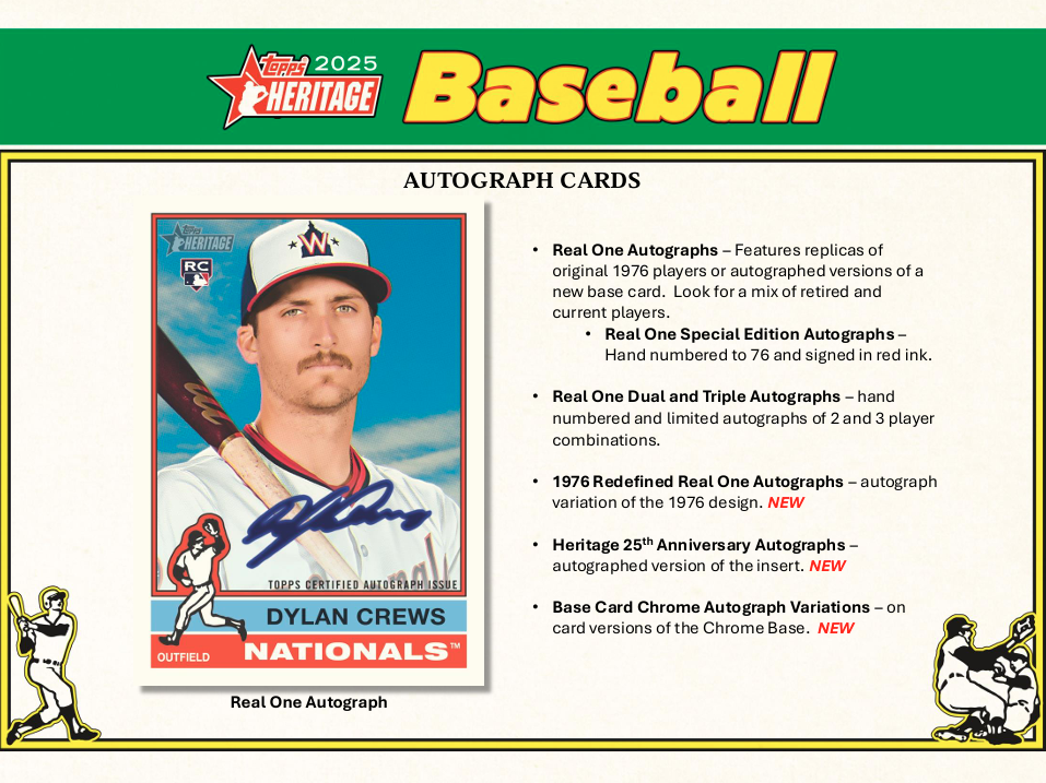 2025 Topps Heritage Baseball Hobby Box