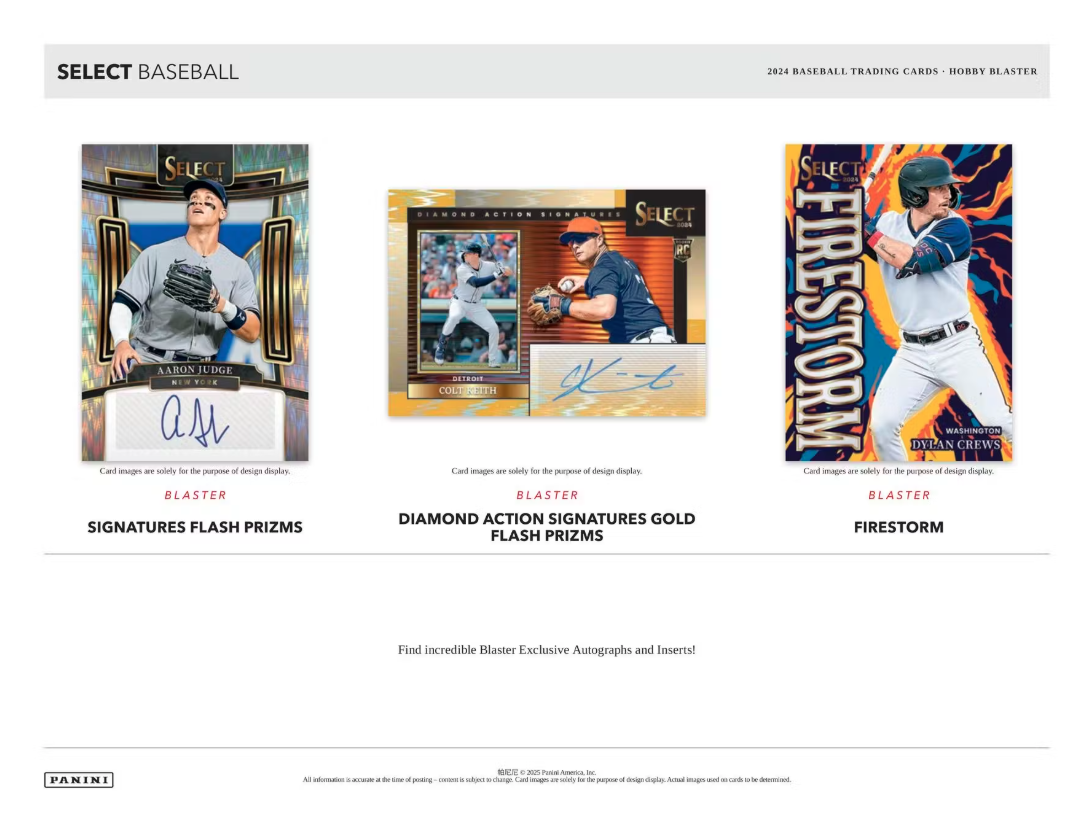2024 Panini Select Baseball Hobby Blaster Box