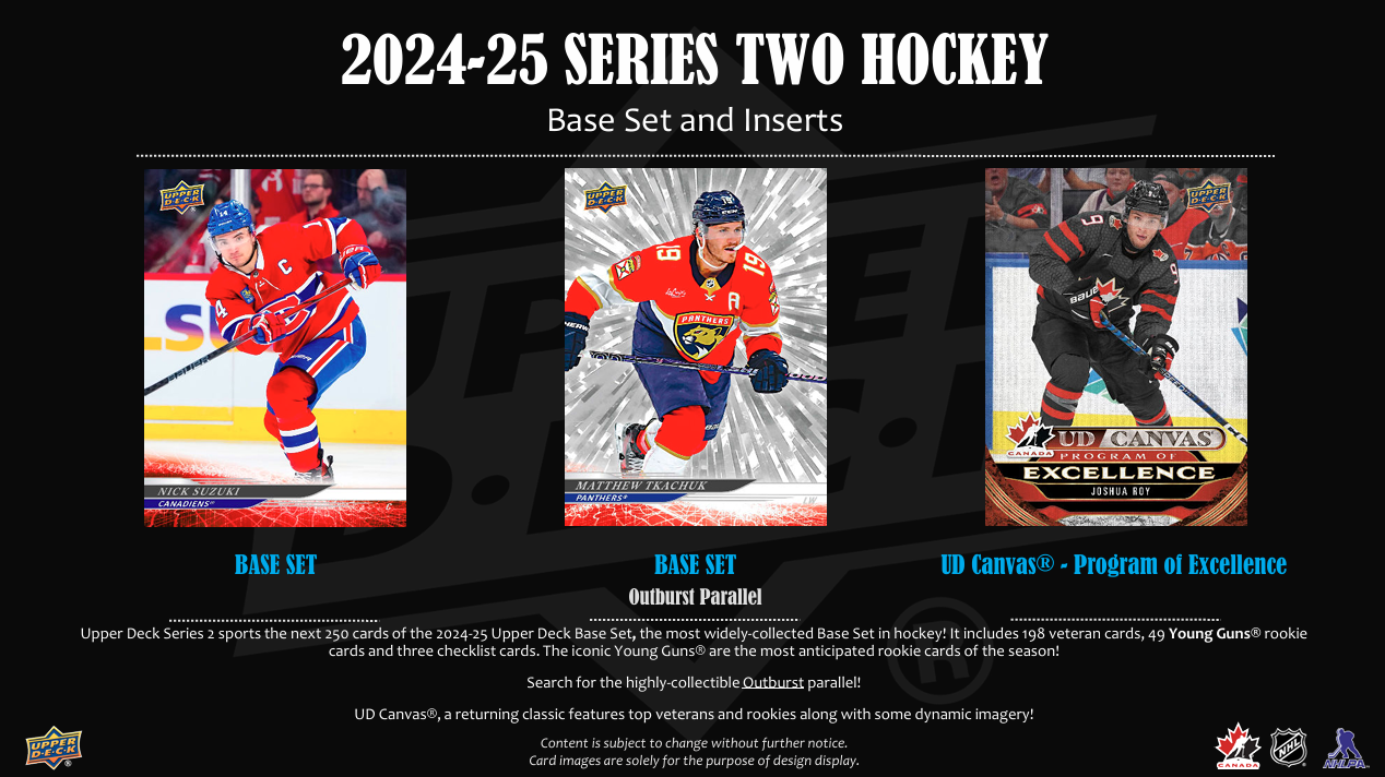 2024-25 Upper Deck Series 2 Hockey Tin