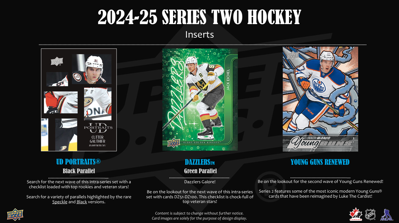 2024-25 Upper Deck Series 2 Hockey Tin
