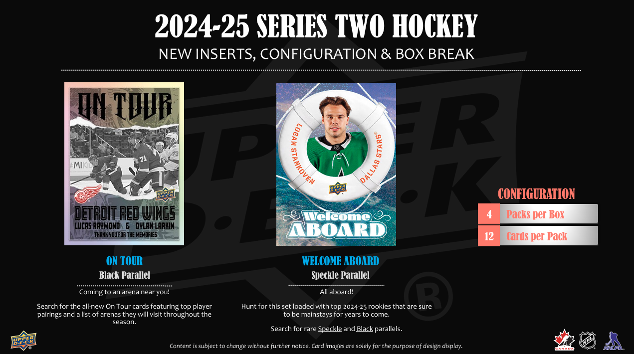 2024-25 Upper Deck Series 2 Hockey Tin