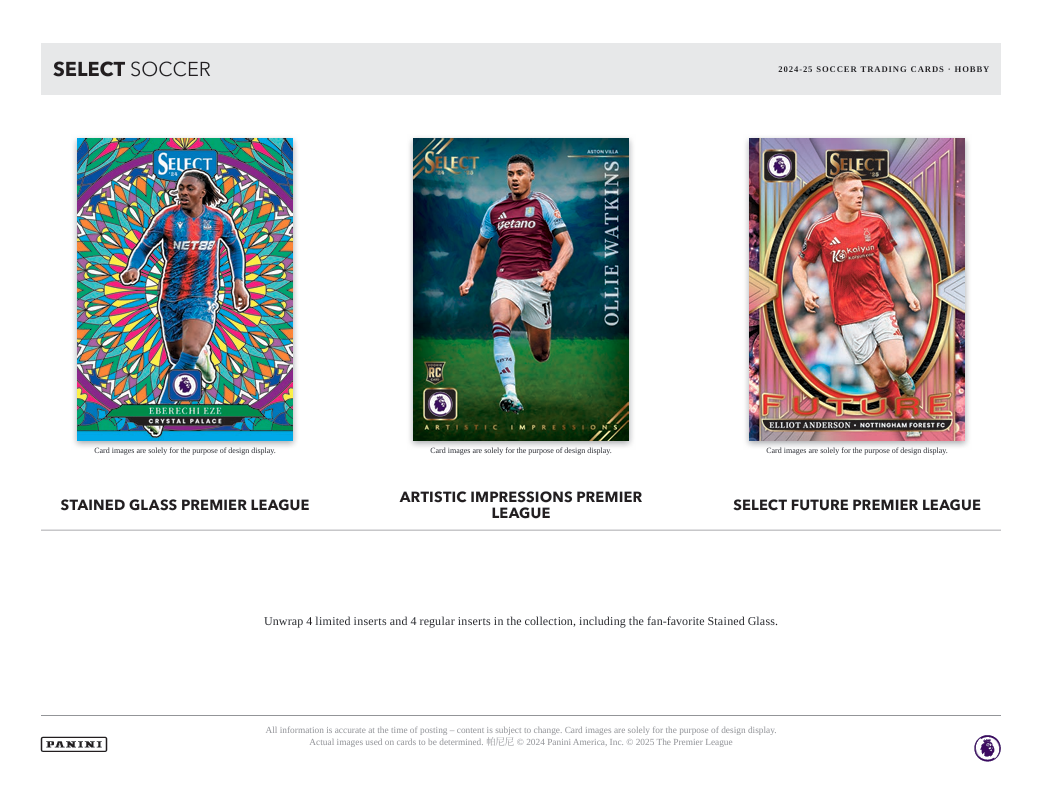 2024-25 Panini Select Premier League Soccer Hobby Box