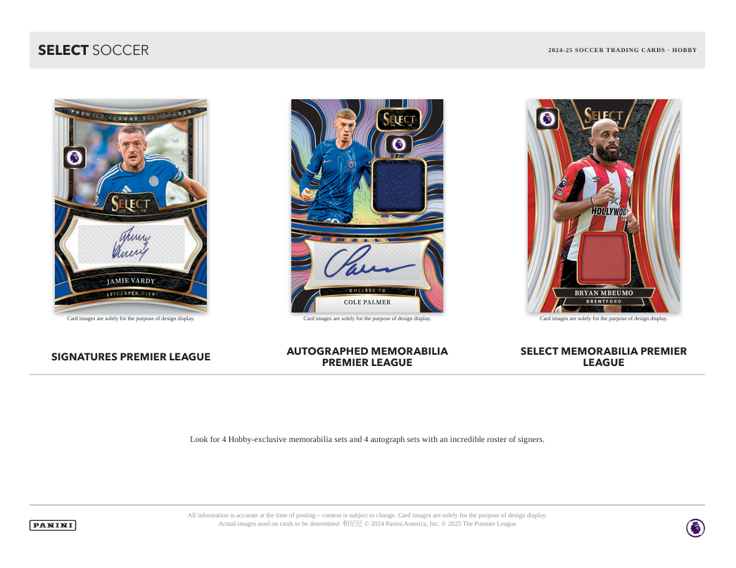 2024-25 Panini Select Premier League Soccer Hobby Box