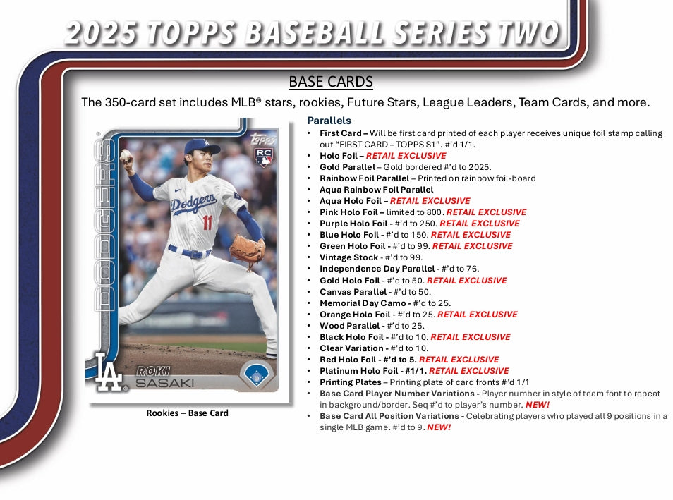 2025 Topps Series 2 Baseball Mega Box