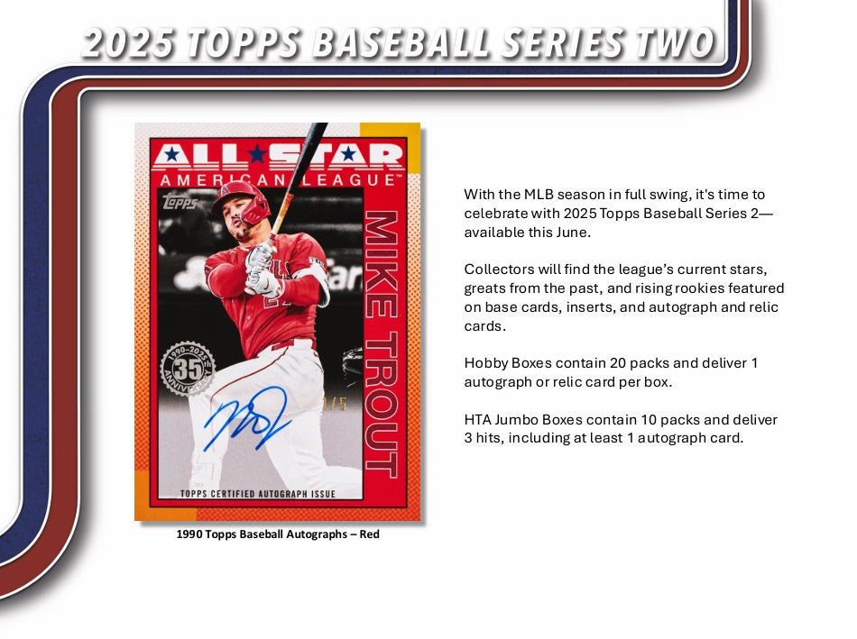 2025 Topps Series 2 Baseball Hobby Box