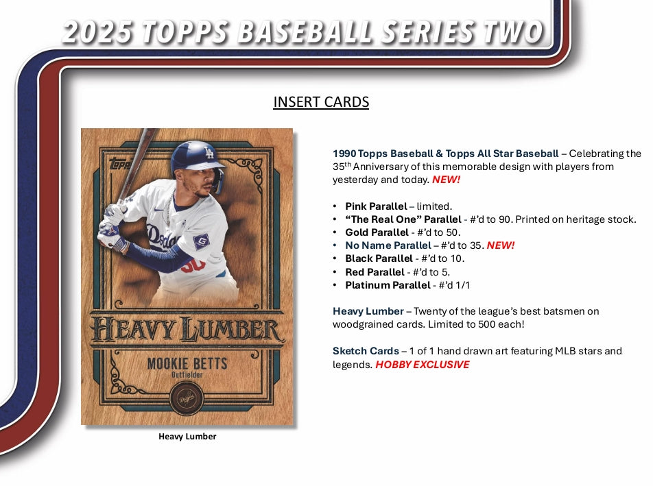 2025 Topps Series 2 Baseball Hobby Box