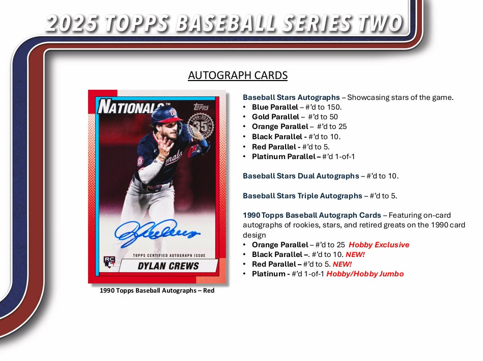 2025 Topps Series 2 Baseball Hobby Box