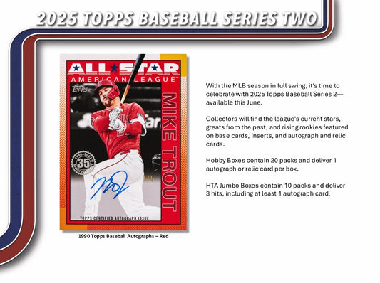 2025 Topps Series 2 Baseball Jumbo Box