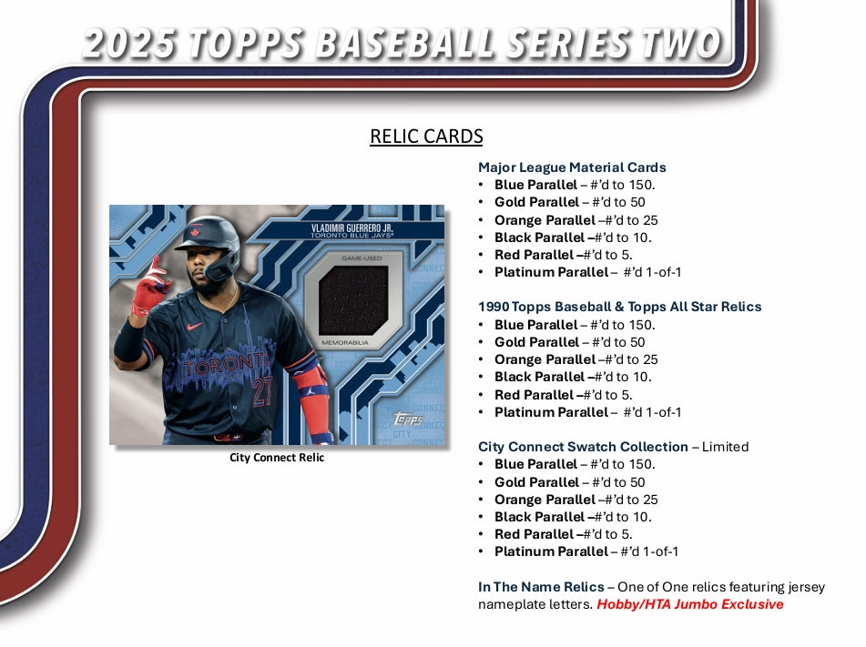 2025 Topps Series 2 Baseball Jumbo Box