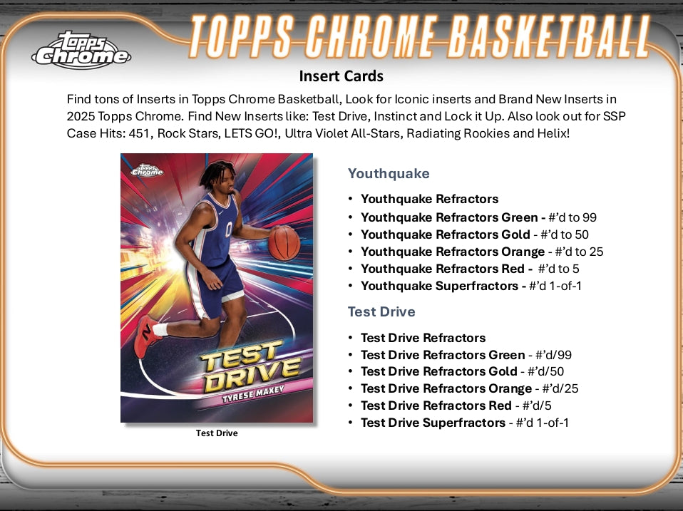 2024-25 Topps Chrome Basketball Hobby Box
